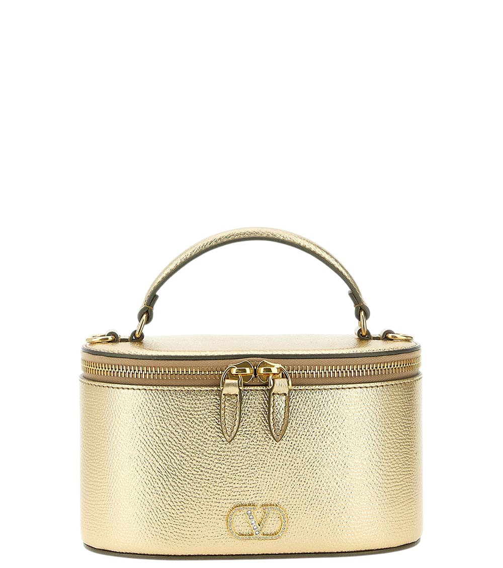 Golden VLogo Mini Crossbody Bag