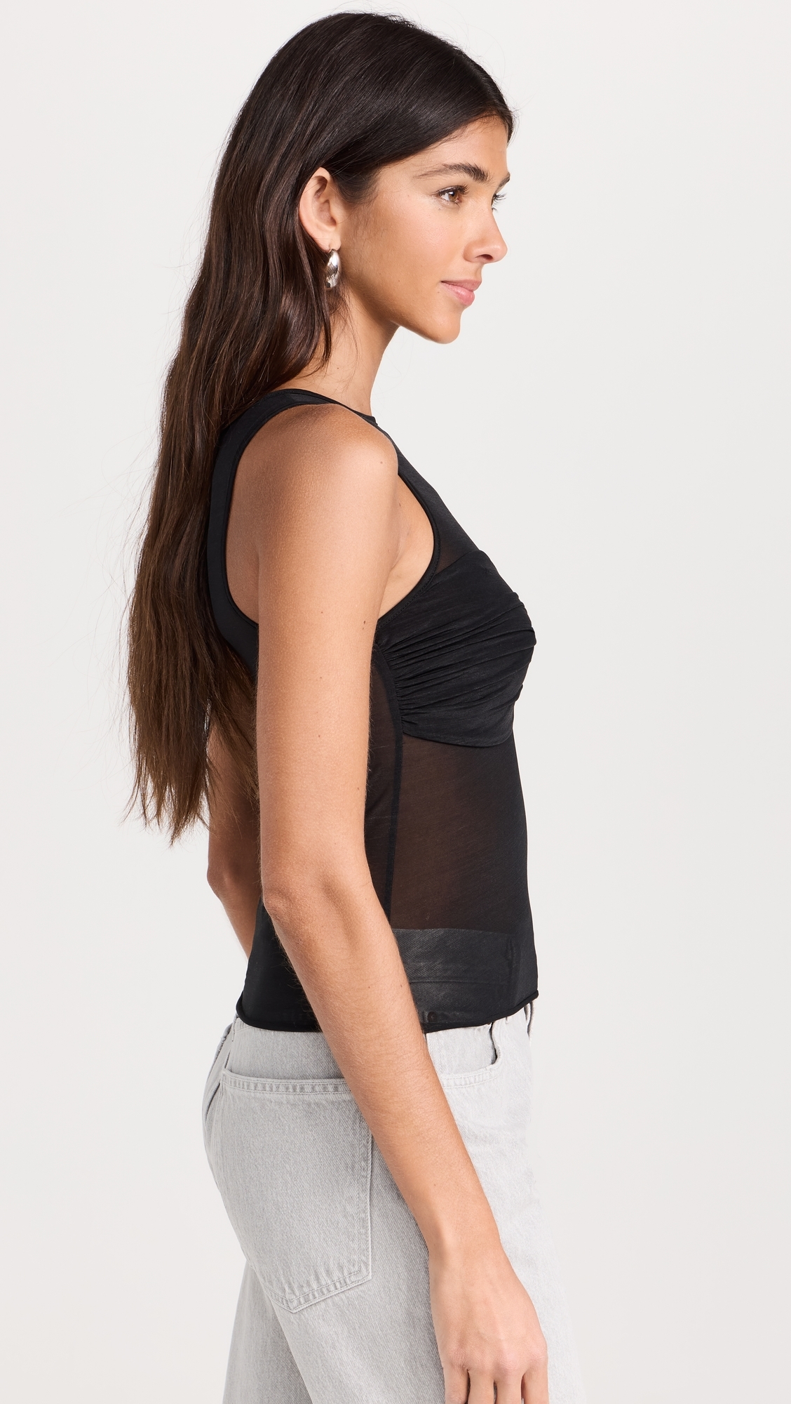 Rose Knit Top Black
