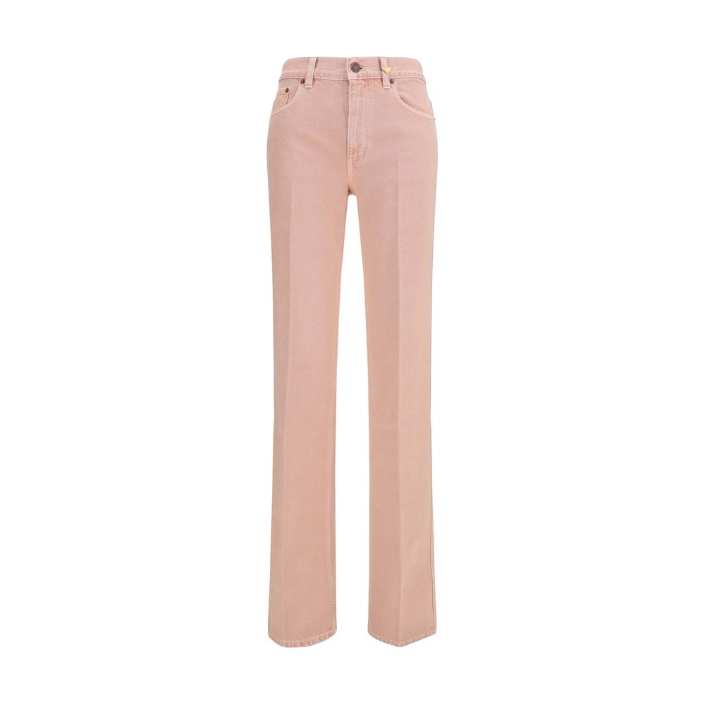 Garment-Dyed Organic Cotton Jeans — Pink