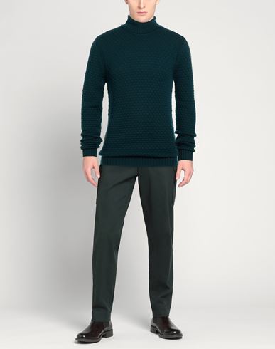 Rakkì Wear Man Turtleneck Dark green Size 40 Merino Wool