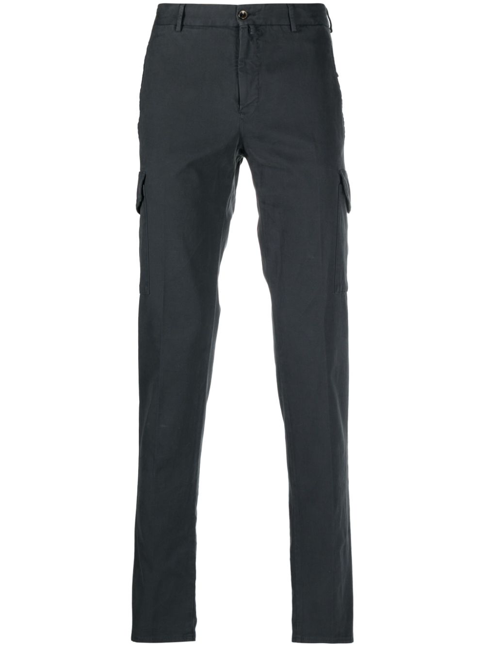Straight-leg cargo trousers - Blue