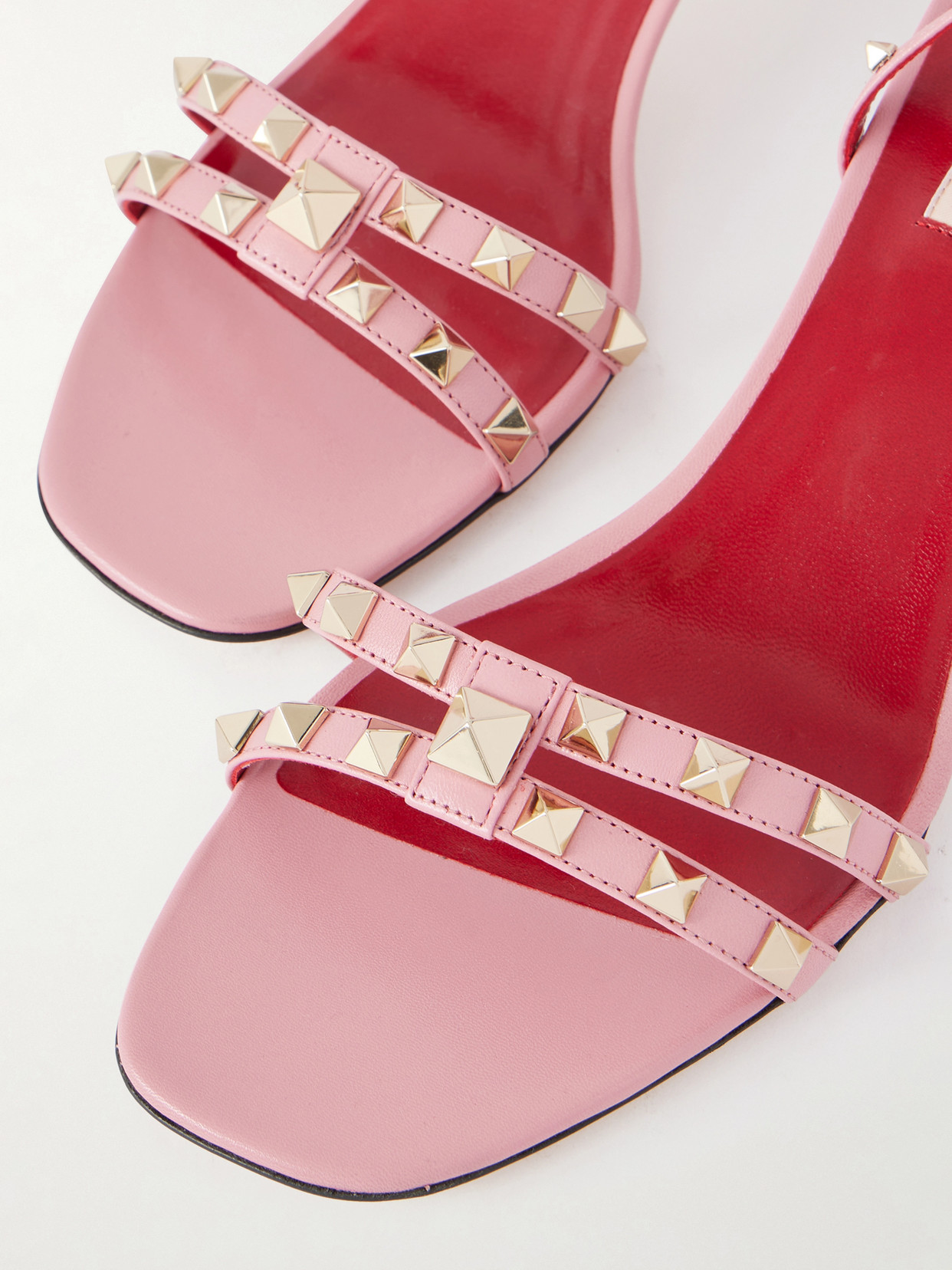 Rockstud Mid Sandals - Black
