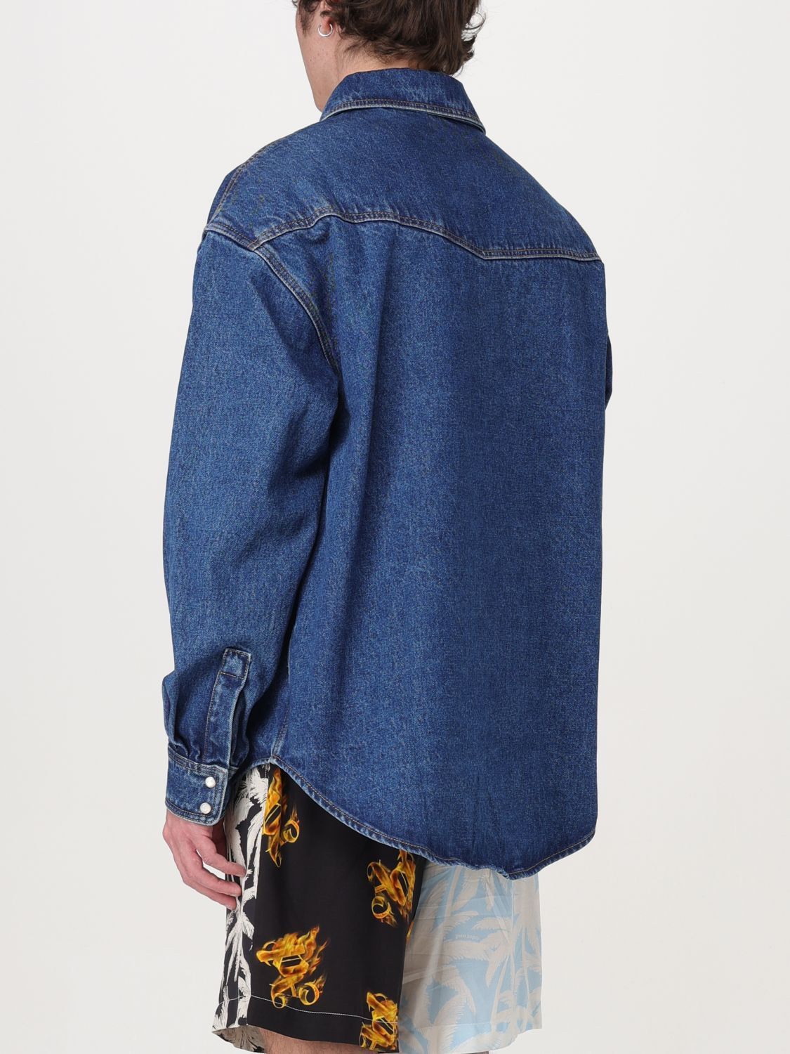 Shirt Men color Denim
