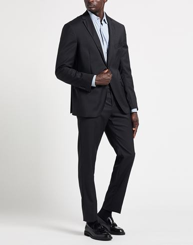 Man Suit Black Size 44 Wool