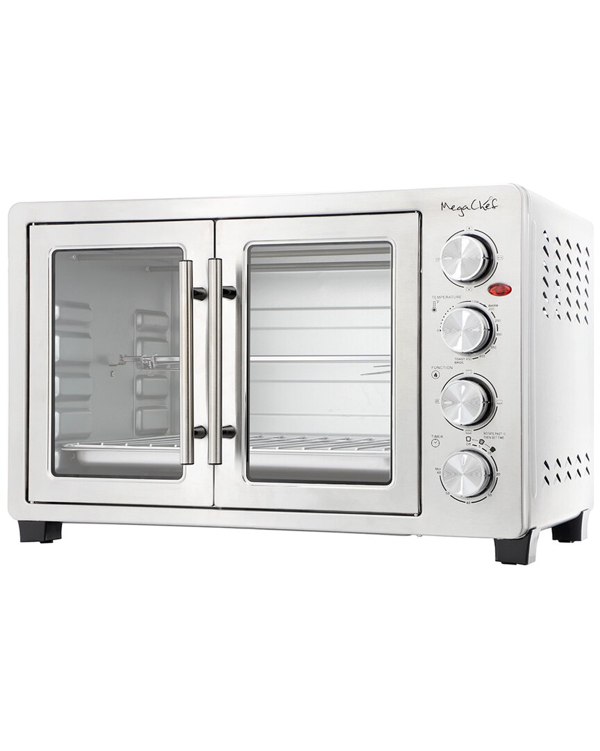 45qt Electric French Door Rotisserie Convection Counter Top Oven