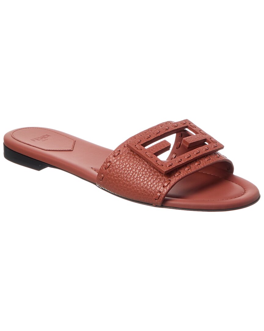 Ff Baguette Leather Sandal