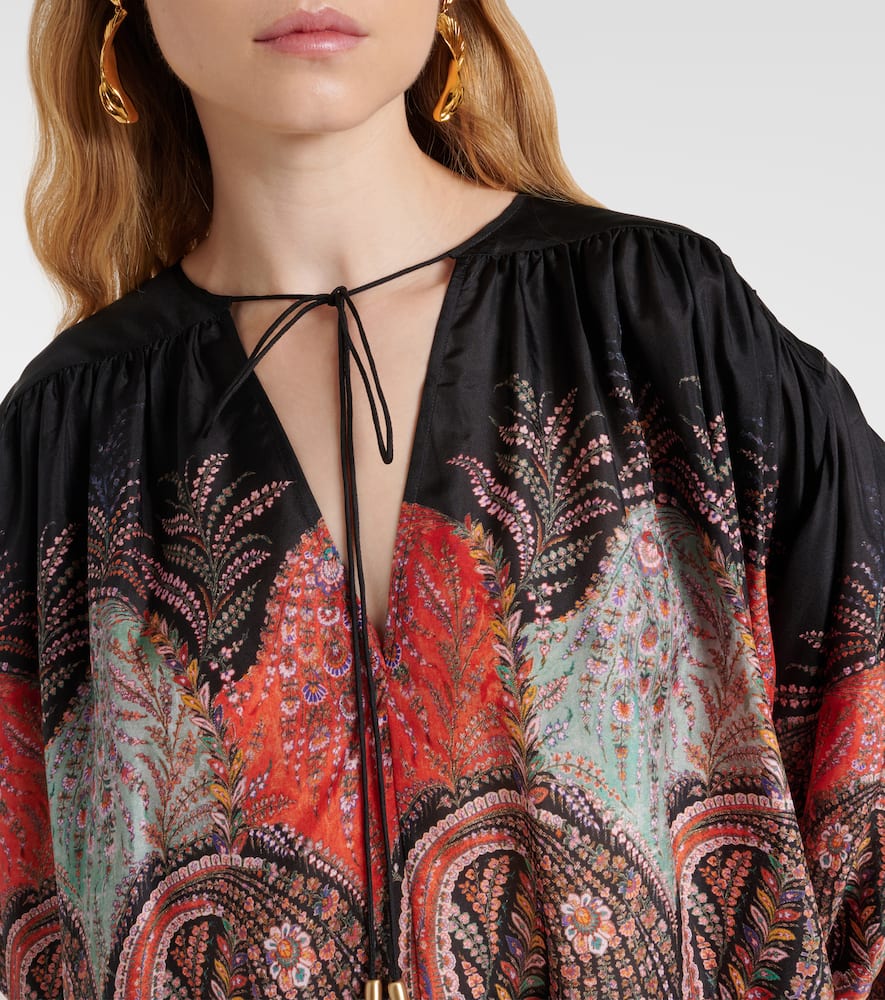 Rhiannon ruffled silk top