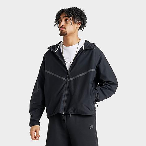 Men's Tech Shori Knit Full-Zip Windbreaker Jacket in Black