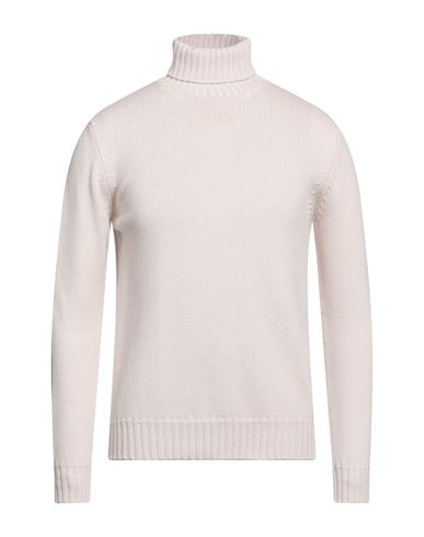 Man Turtleneck Ivory Size 40 Merino Wool
