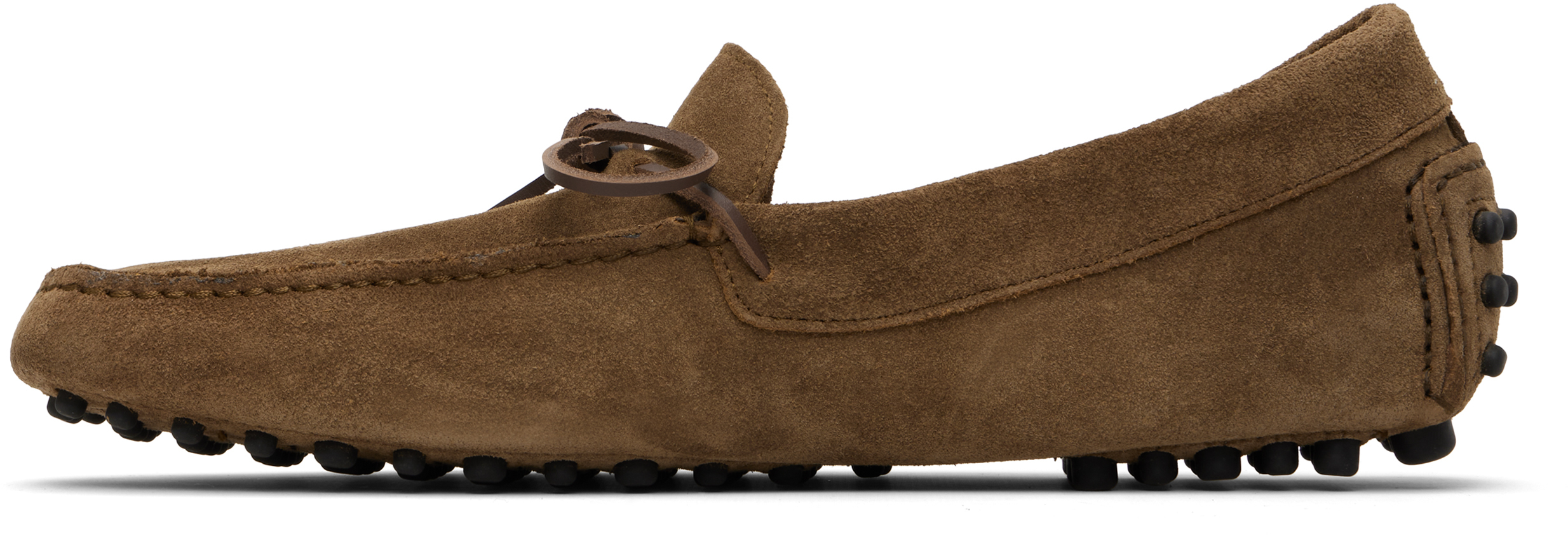 Taupe Rod Suede Loafers