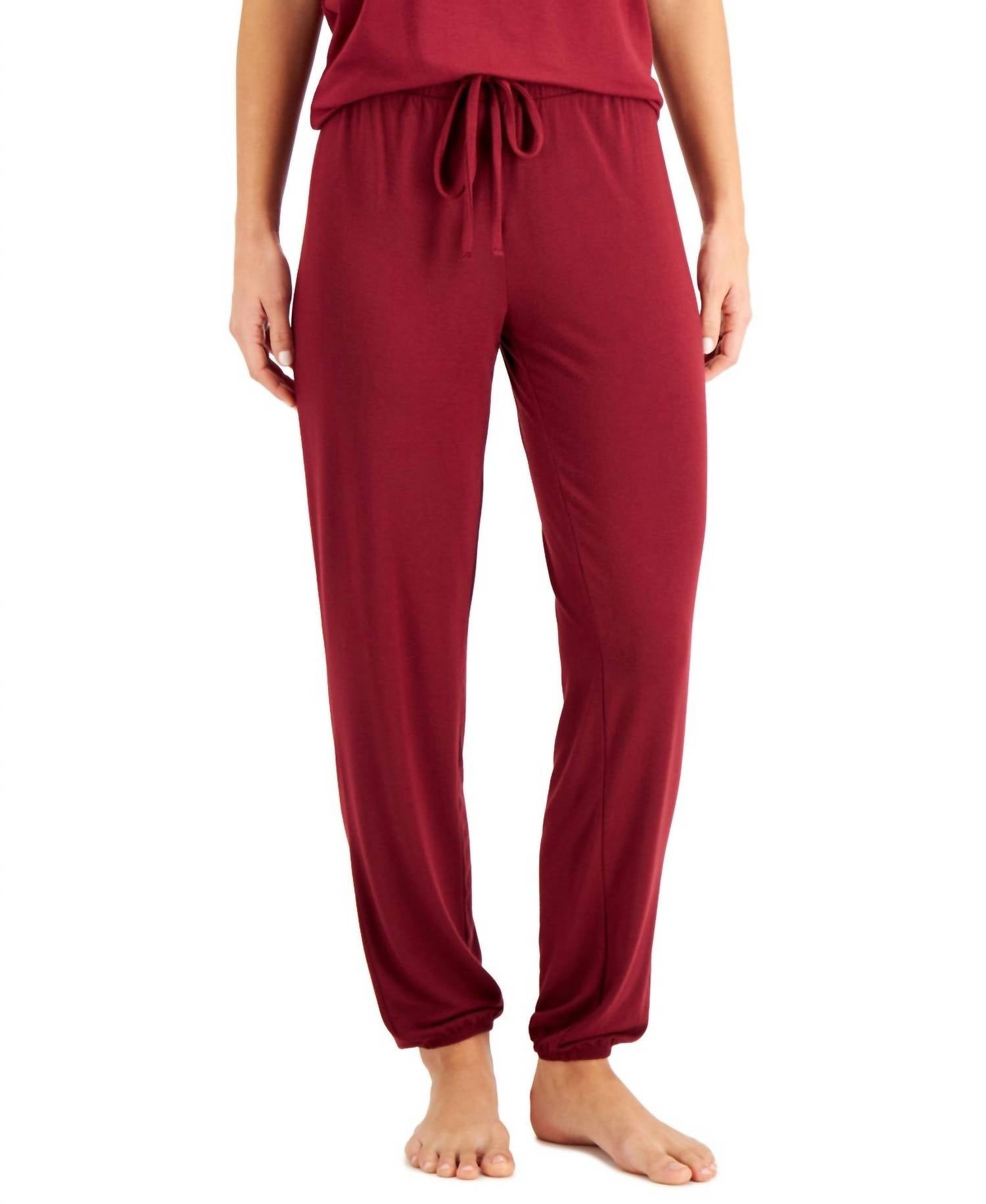 Women's Super Soft Modal Basic Jogger In Garnet Stone