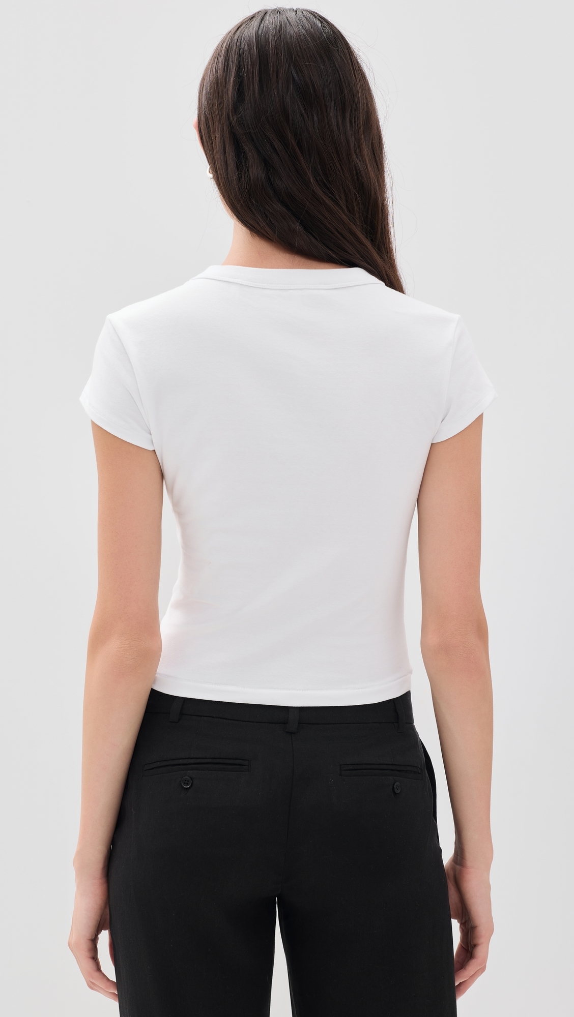 The Cap Sleeve Tee Black001