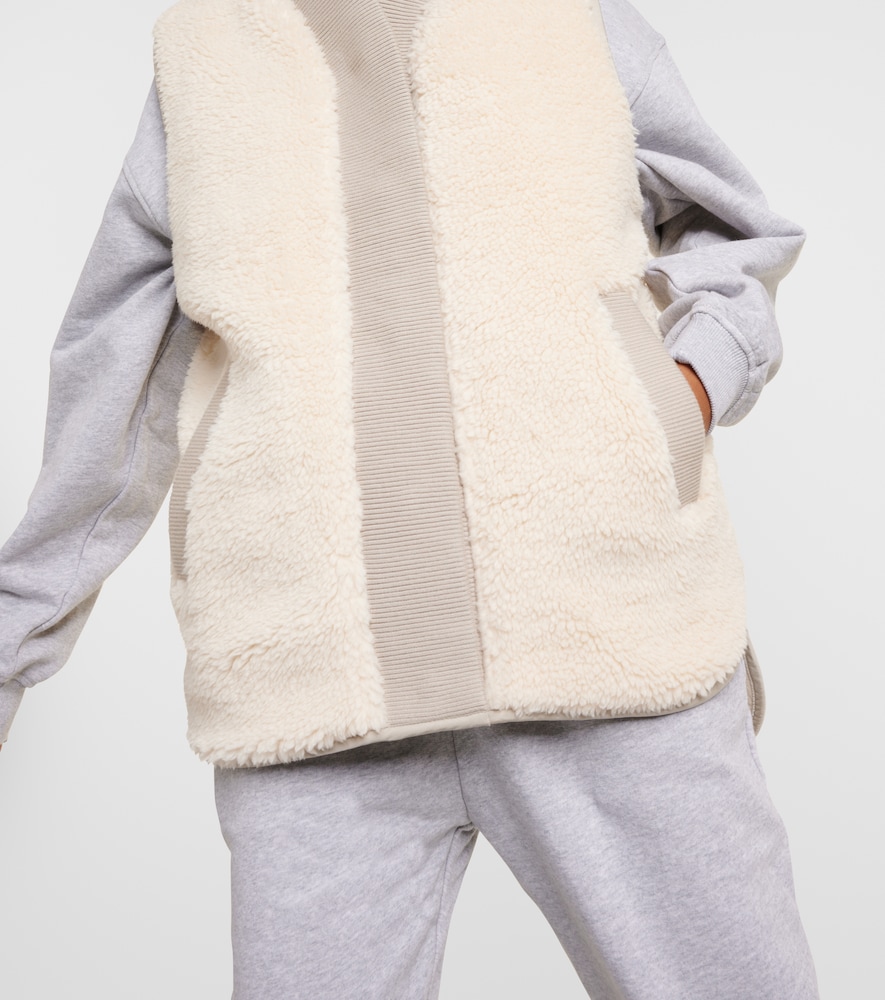 Covey reversible faux-shearling gilet