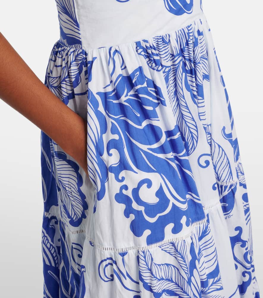 Milena printed cotton maxi dress