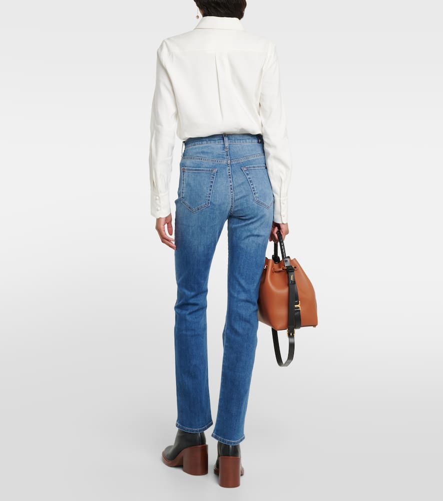 7 For All Mankind High-rise slim jeans