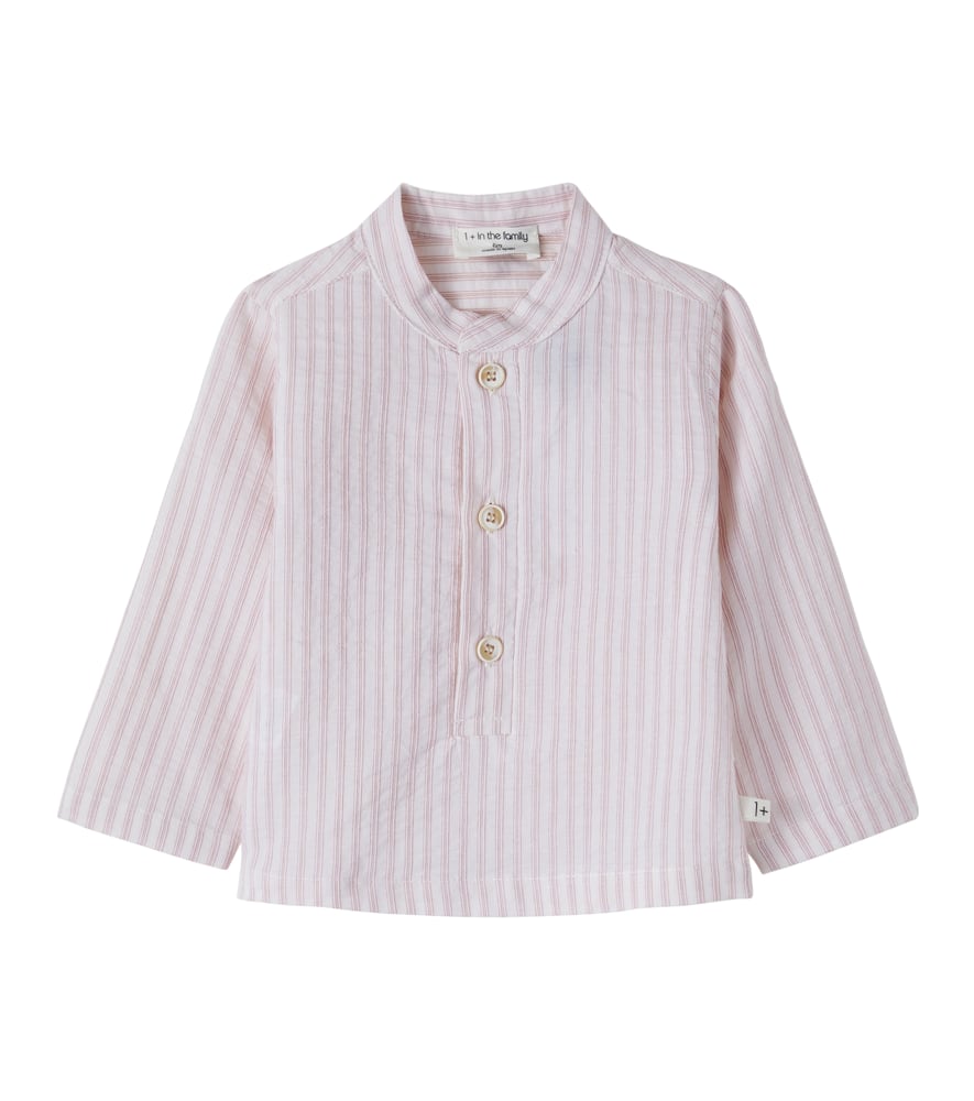 Baby Lloret striped cotton poplin shirt