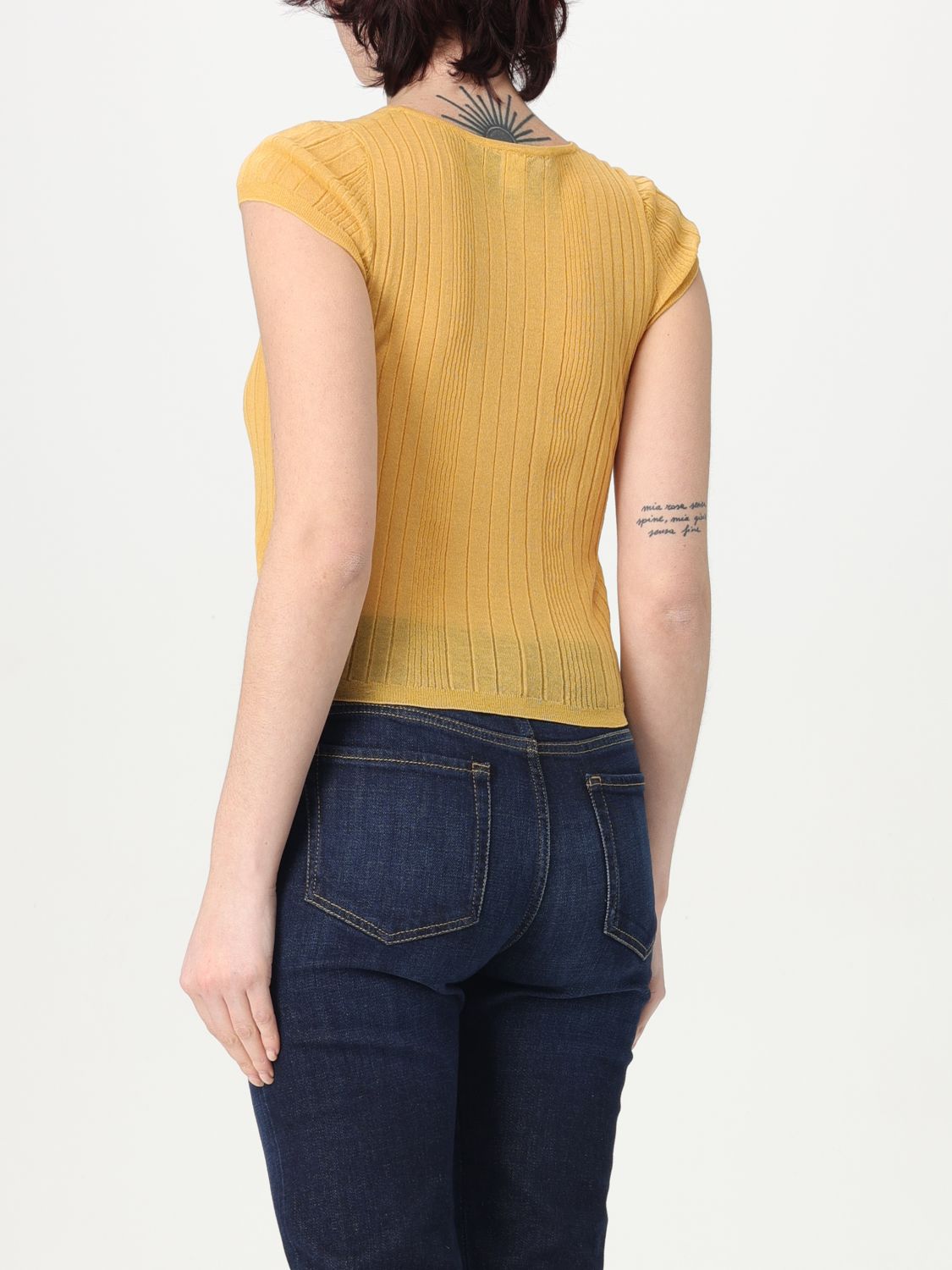 Sweater PINKO Woman color Yellow