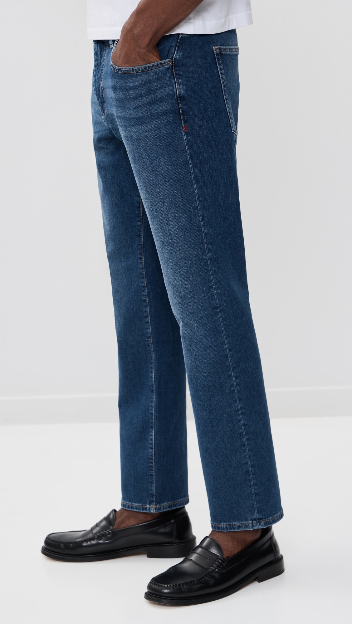 Ord Straight Knit Jeans Forget Me Not