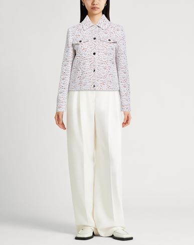 Woman Jacket White Size L Cotton, Nylon