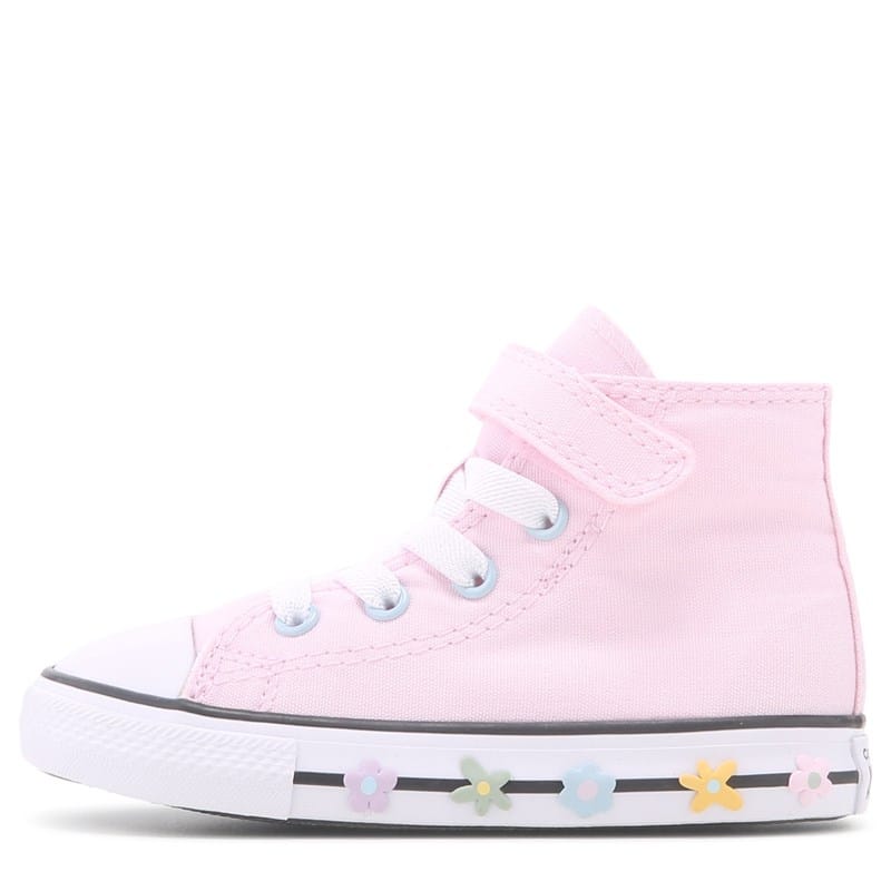 Kids' Chuck Taylor All Star 1v High Top Sneaker Toddler Shoes (Pink/Bloom)