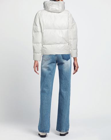 Woman Puffer White Size L Nylon