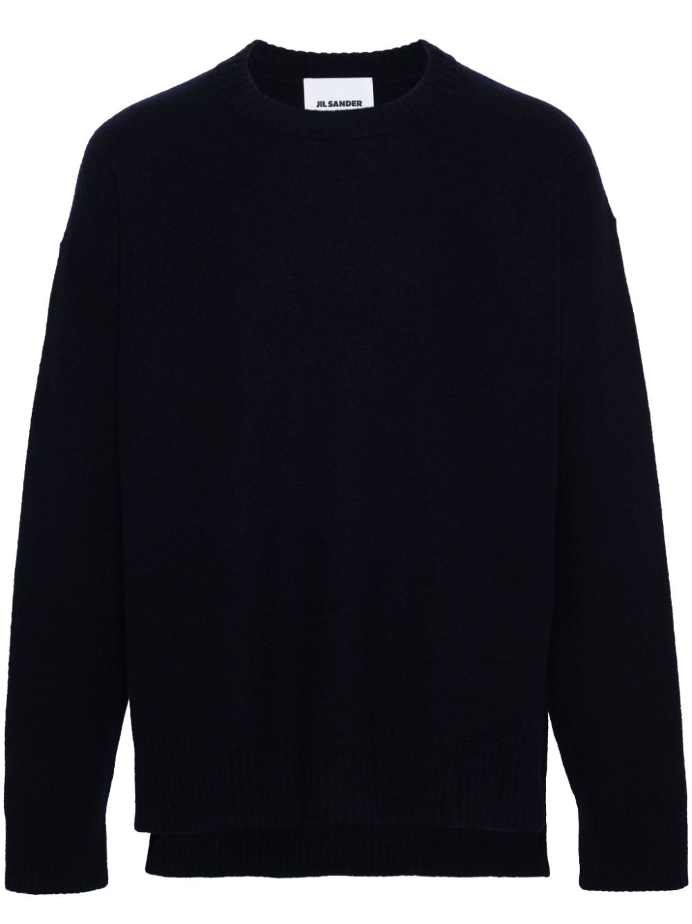 Side-slits wool jumper - Blue