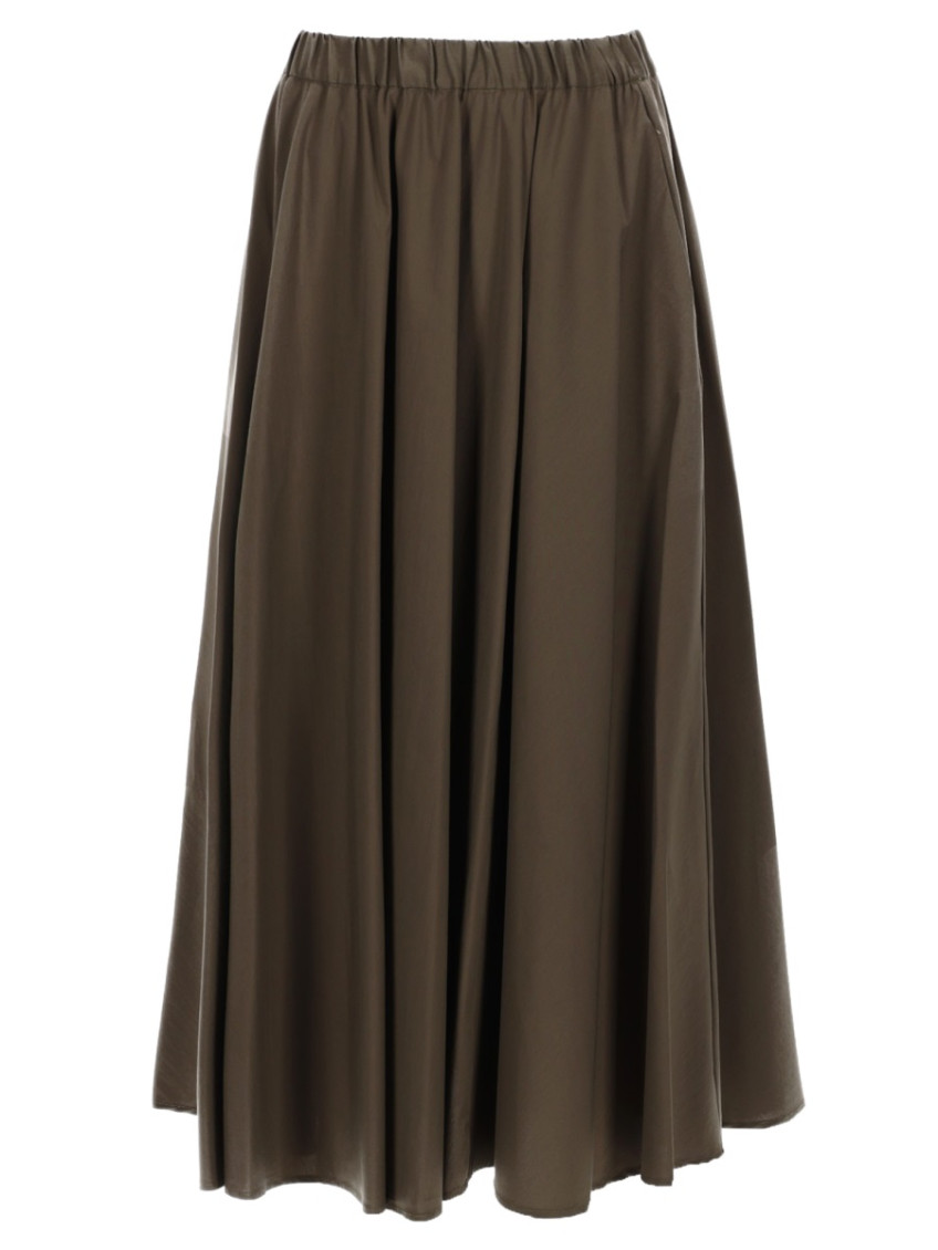 Poplin Midi Skirt