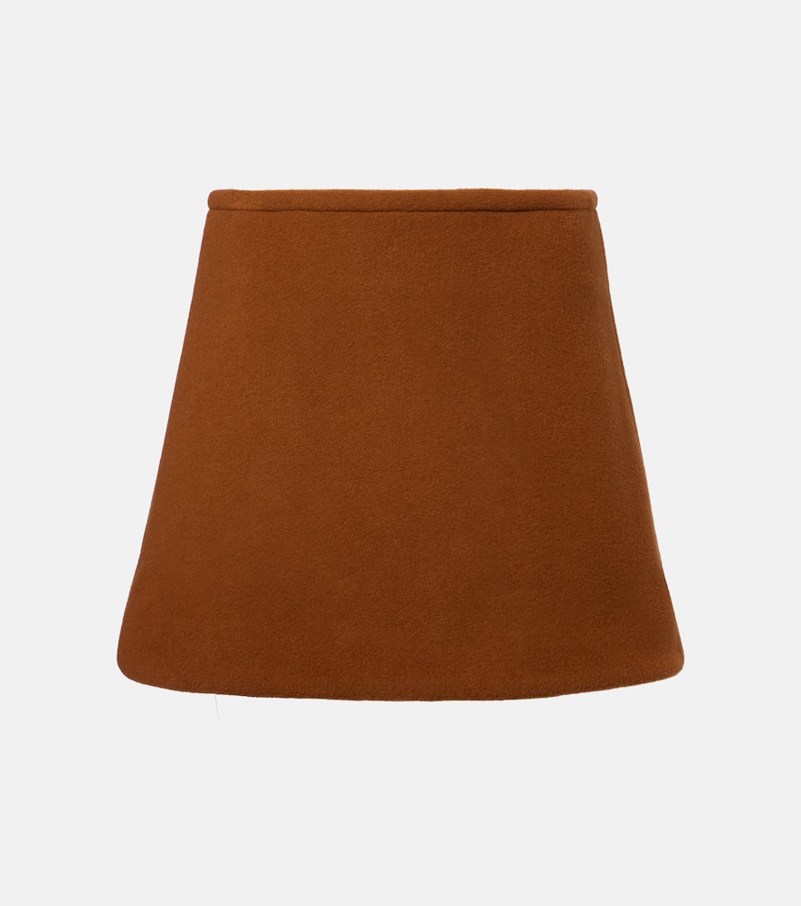 Wool-blend miniskirt