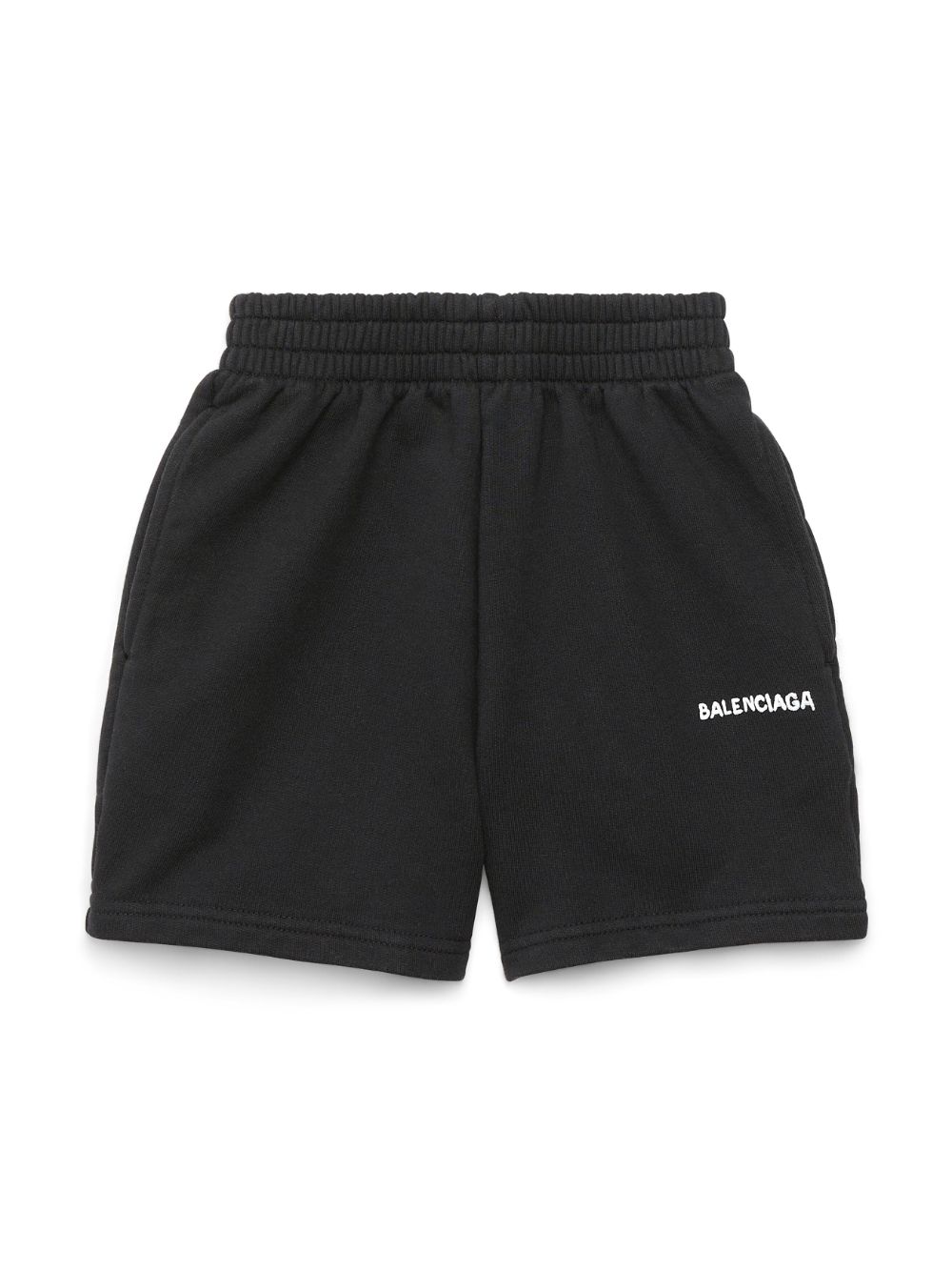 Hand Drawn cotton shorts - Black