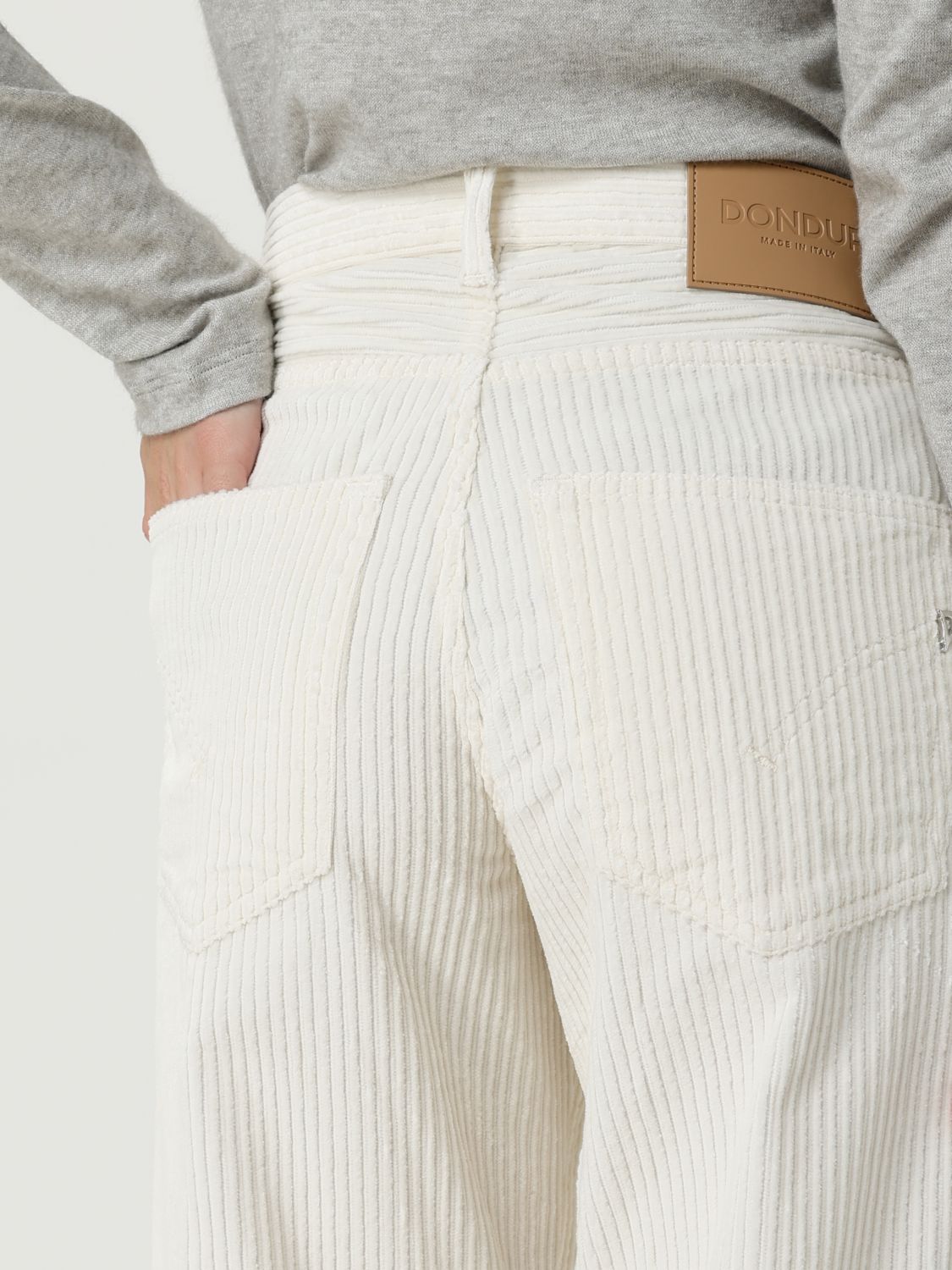 Pants Woman color Cream