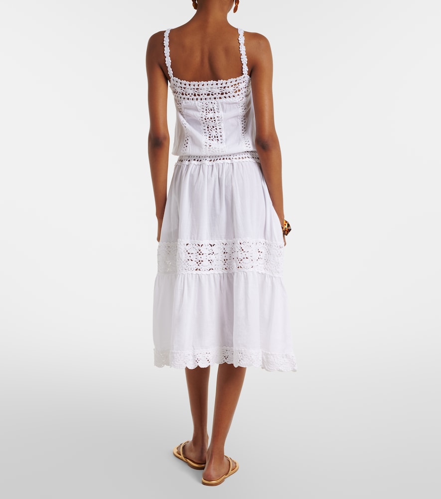 Manor crochet cotton midi dress