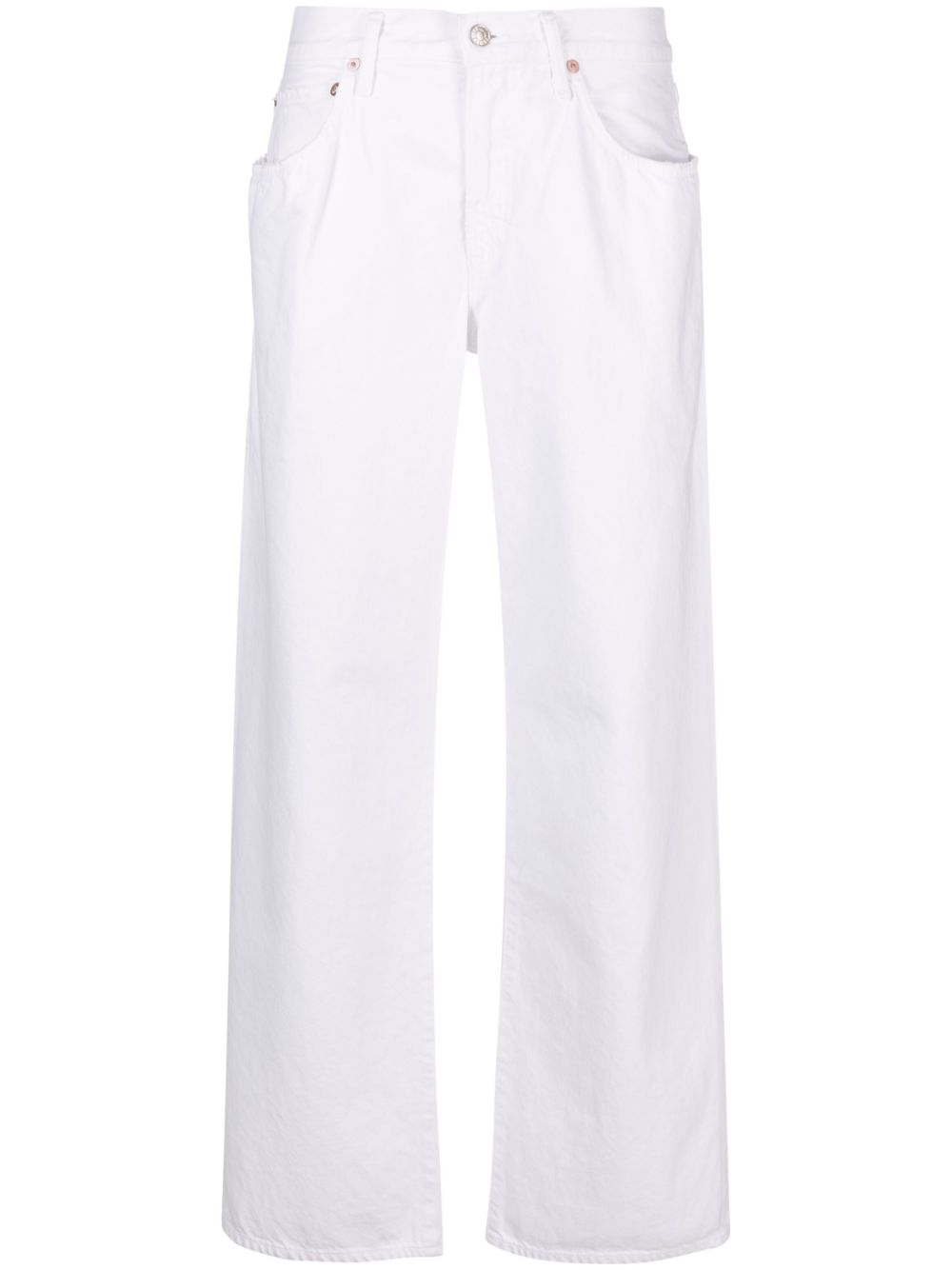 Fusion low-rise organic cotton jeans - White