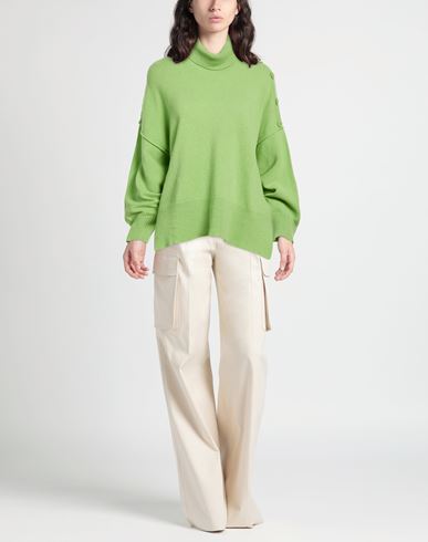 Woman Turtleneck Light green Size L Wool, Cashmere