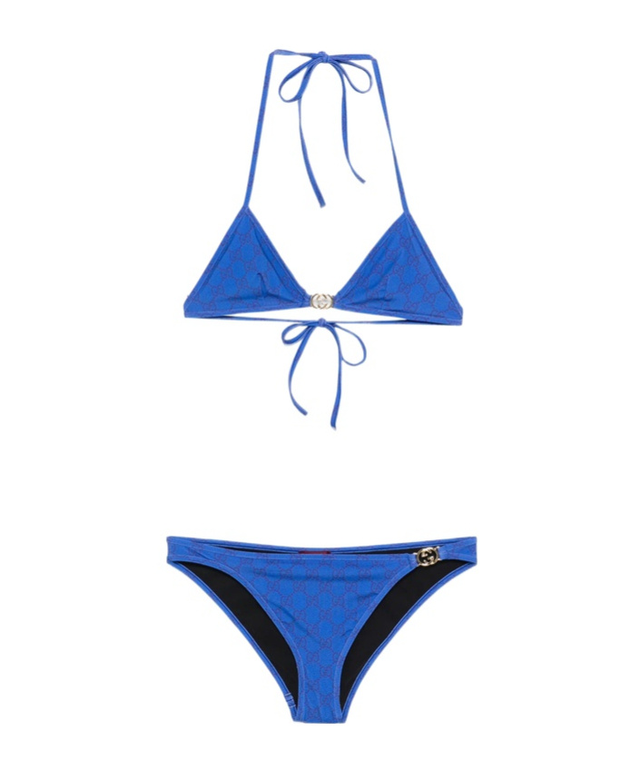Printed GG Stretch Jersey Bikini