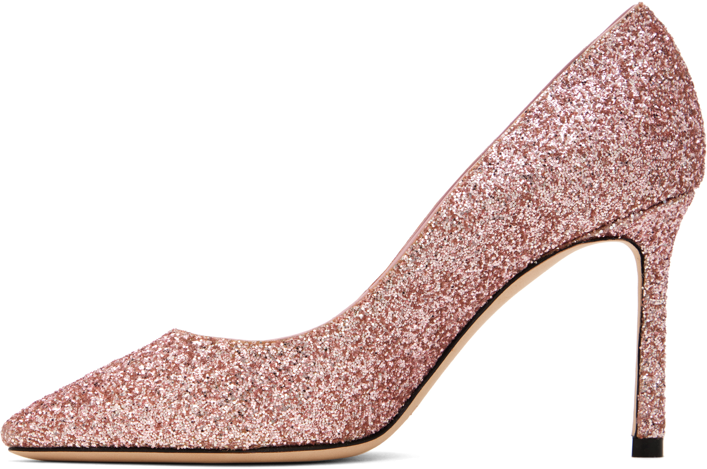 Jimmy Choo SSENSE Exclusive Pink Romy 85 Heels