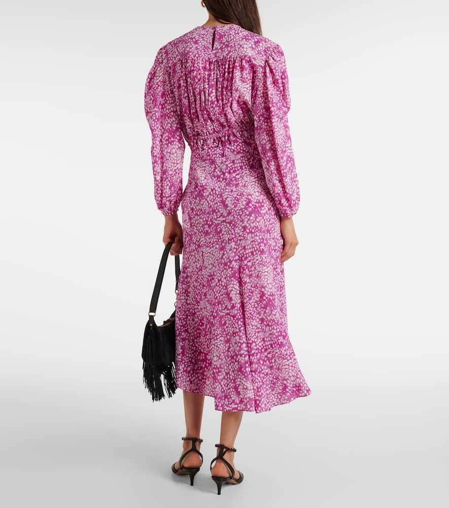 Hortensia printed silk-blend maxi skirt