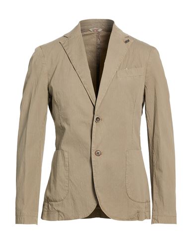 Man Blazer Taupe Size 38 Cotton, Elastane