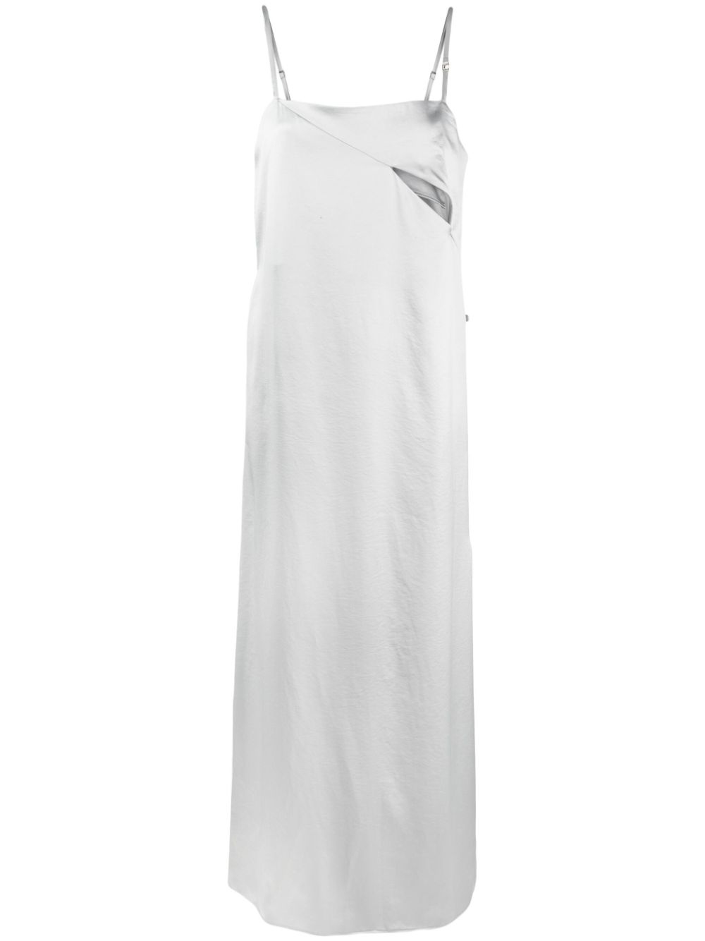 Cut-out sleeveless midi dress - Silver