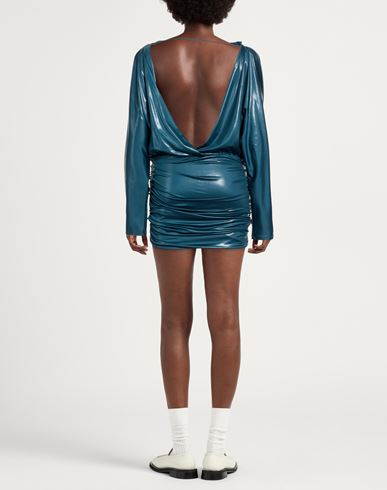 Woman Mini dress Deep teal Size 4 Polyester, Elastane