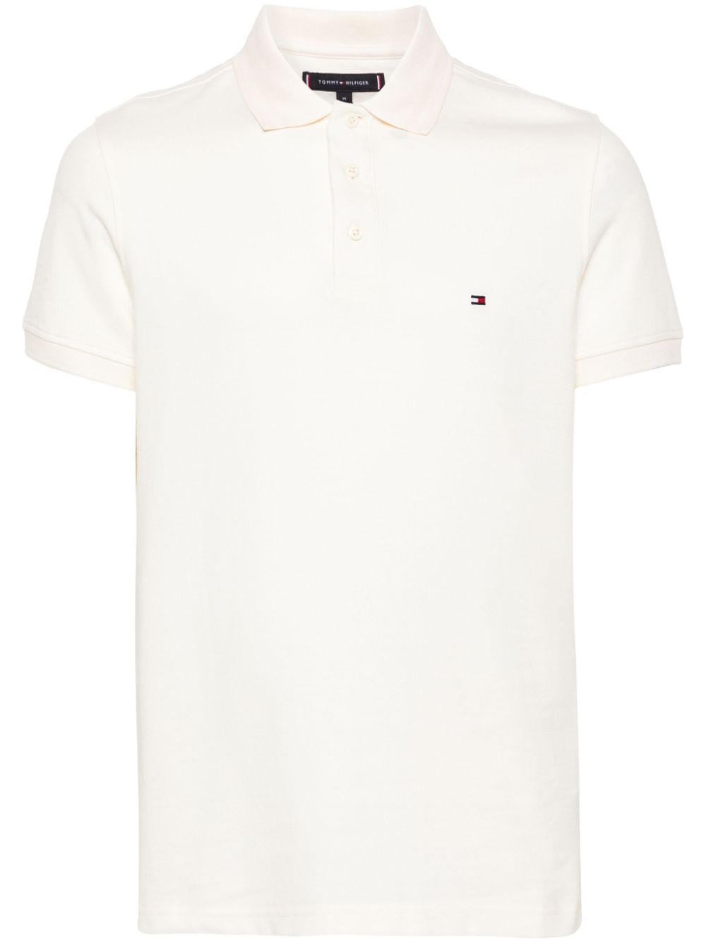 Tipped-collar polo shirt - Neutrals