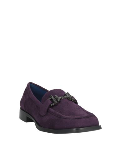 Woman Loafers Purple Size 10 Textile fibers