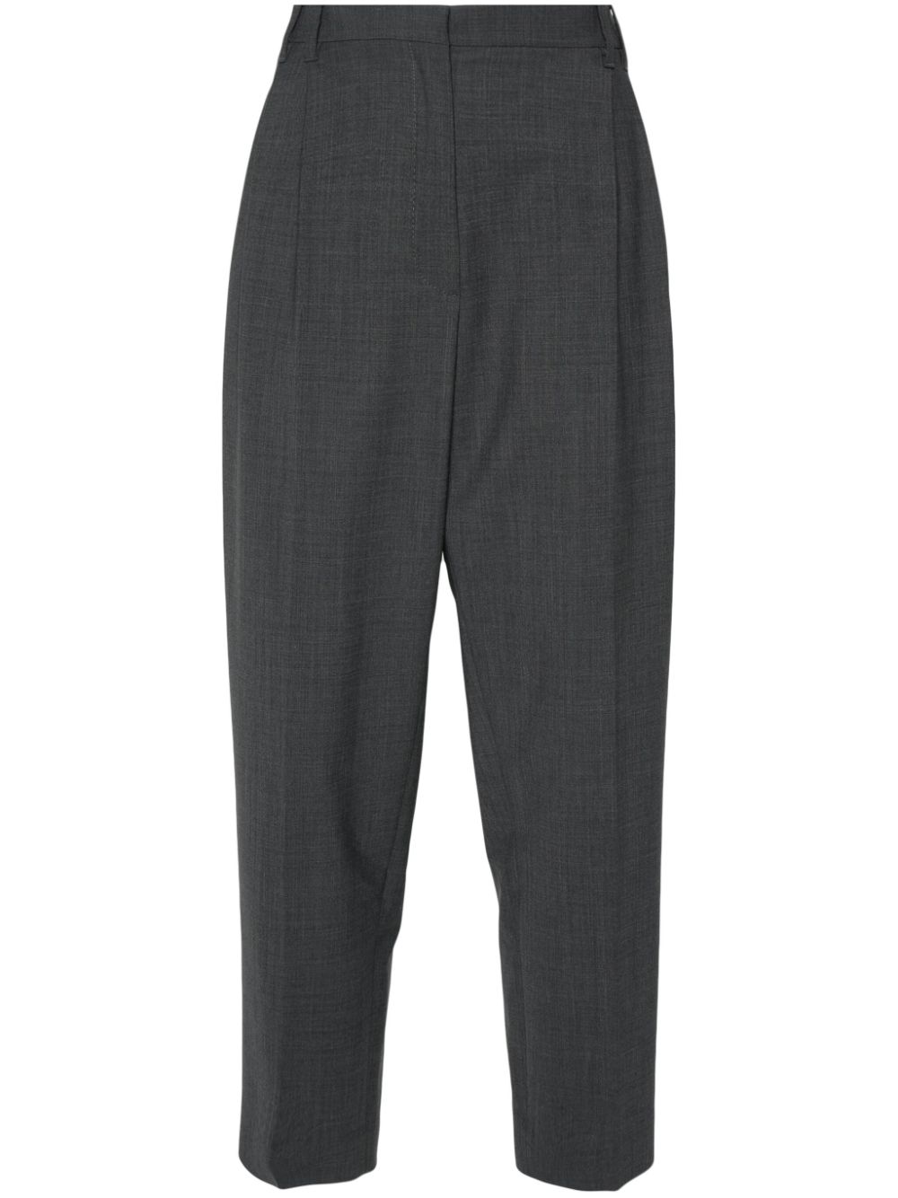 Pleated tailored trousers - Grey