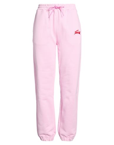 Woman Pants Pink Size S Cotton