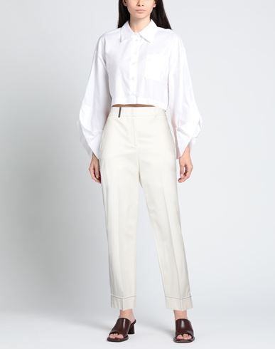 Woman Pants Ivory
