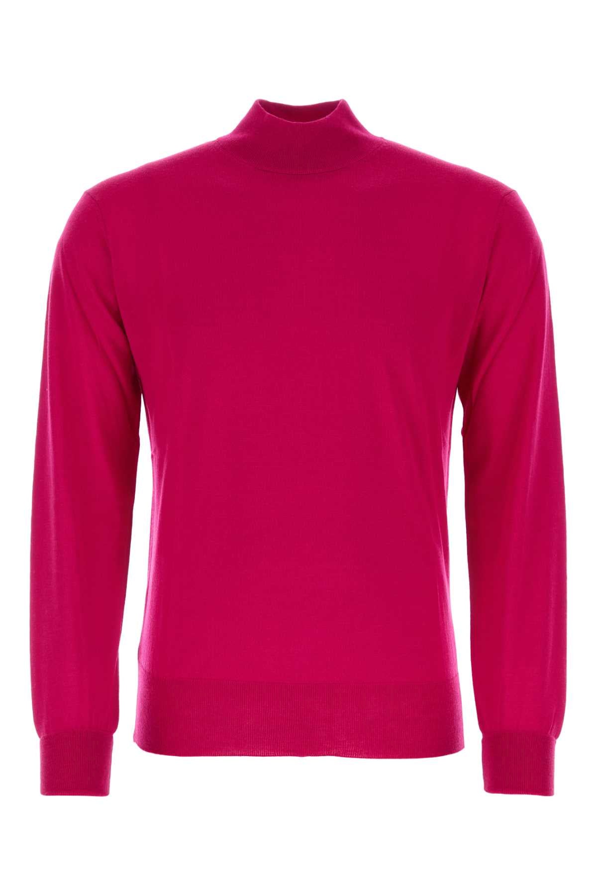 Virgin Wool Sweater — Pink