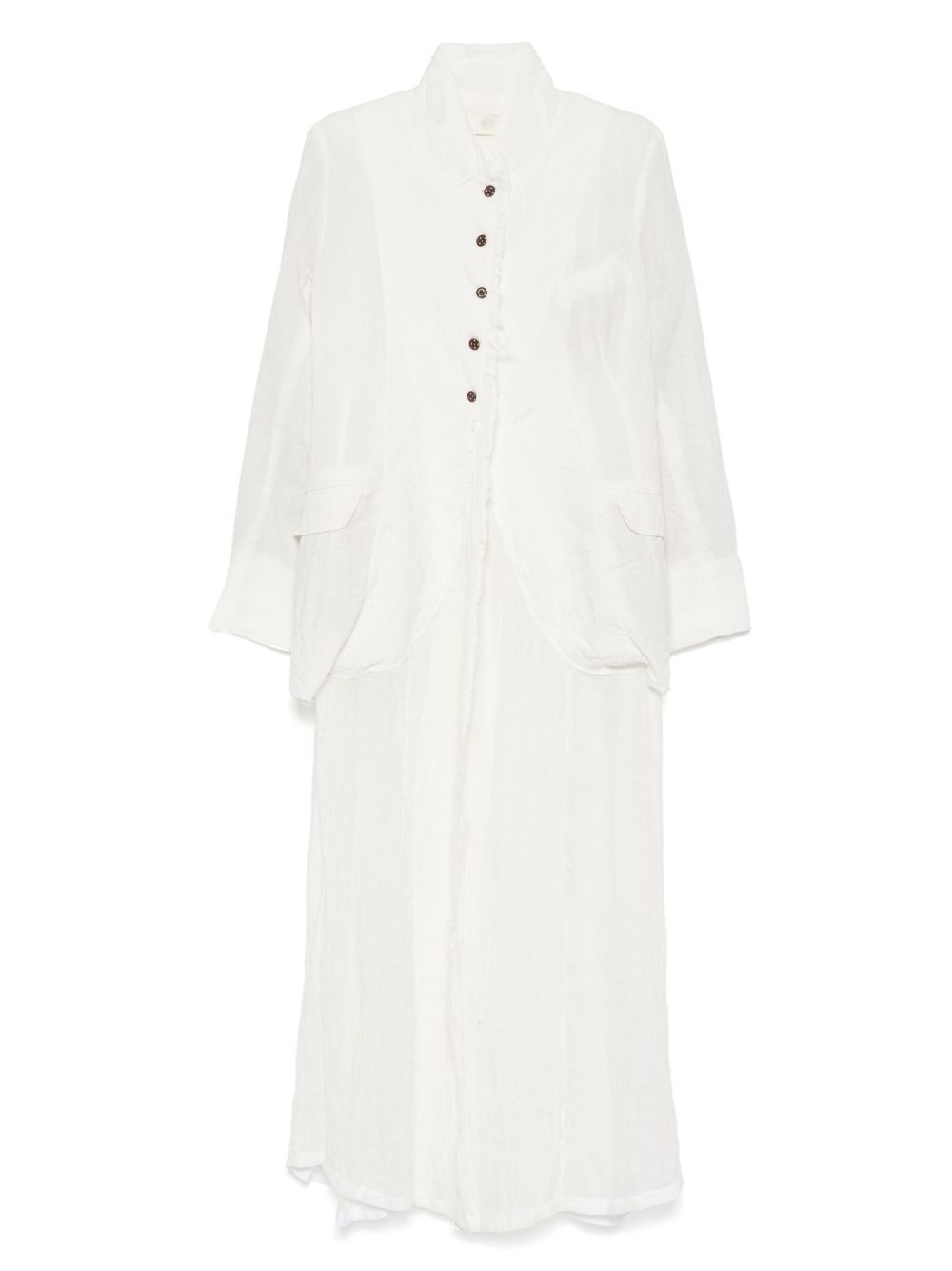 Marc Le Bihan textured coat - White
