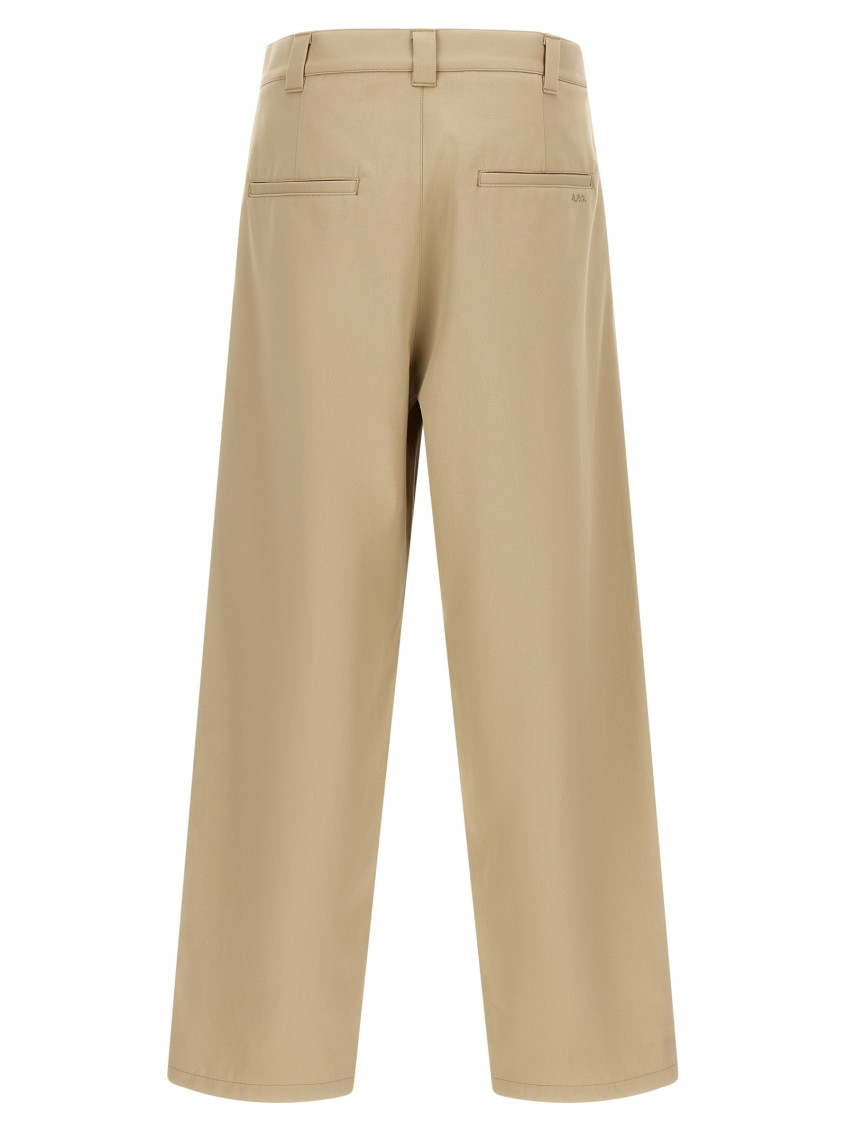 A.P.C. - ricky tailored pants belt loops pockets pleat