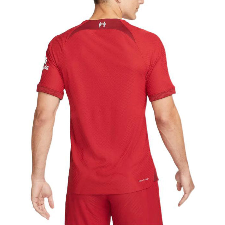 Men's Alphabet Printing Short Sleeve Soccer/Football Jersey 2022/23 Season Liverpool Player Edition Deep Red