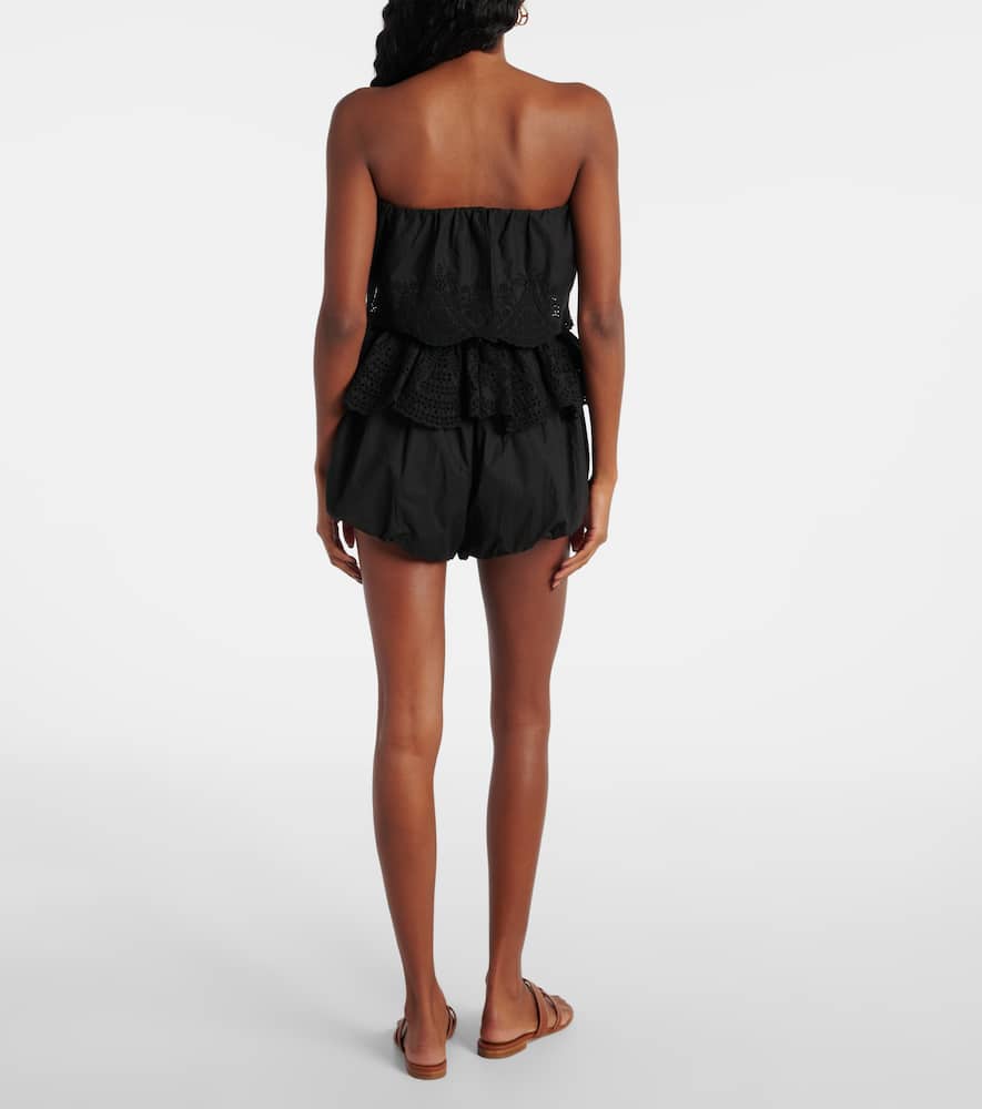 Beryl peplum cotton top