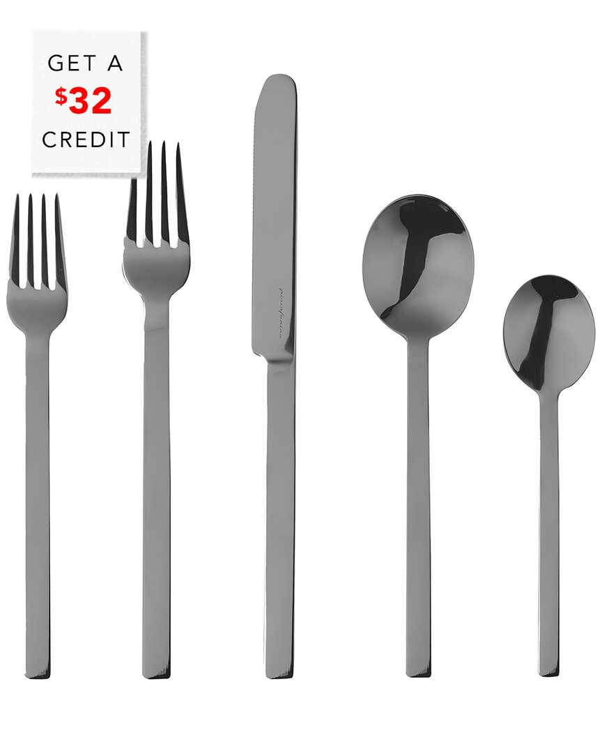 5Pc Flatware Set With $32 Credit